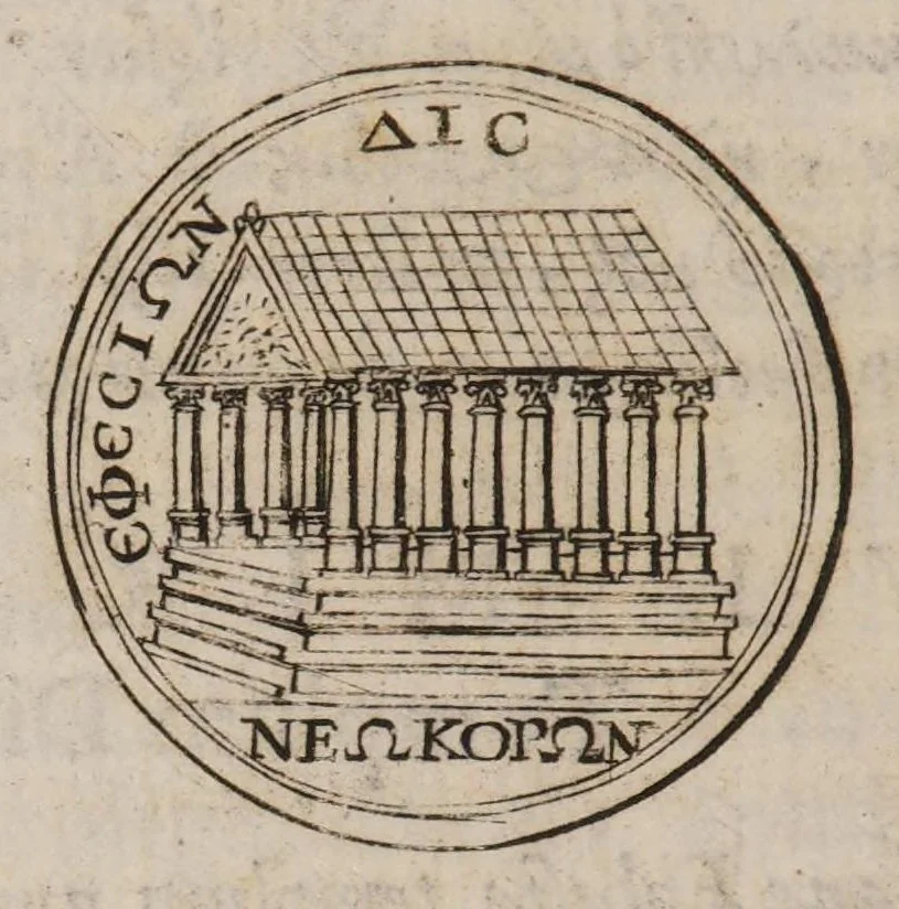An illustration from Symbolica Dianae Ephesiae statua ... exposita, 1657, leaf 82