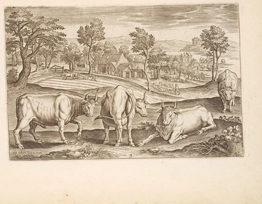 An illustration from Animalium quadrupedum omnis generis verae et artificiosissimae delineationes in aes, 1612, leaf 21