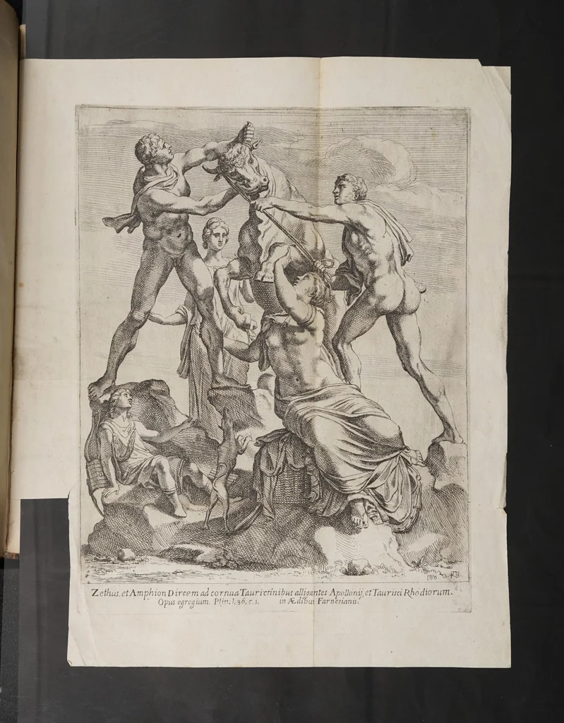 An illustration from Illmo D.D. Rogerio Dv Plesseis ... magnarum artium eximio cultori ... Segmenta nobilium signorum et statuarii, quæ temporis dentem inuidium euasere vrbis alternae ruinis erepta. Typis æneis ab se commissa perpetuæ uenerationis monumentum, 1638, leaf 207