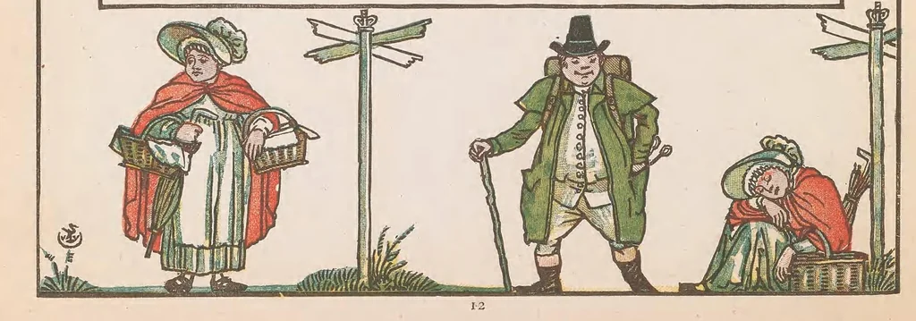 An illustration from The baby's bouquet : a fresh bunch of old rhymes & tunes, 1878, leaf 16