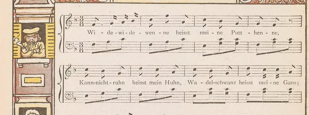 An illustration from The baby's bouquet : a fresh bunch of old rhymes & tunes, 1878, leaf 24