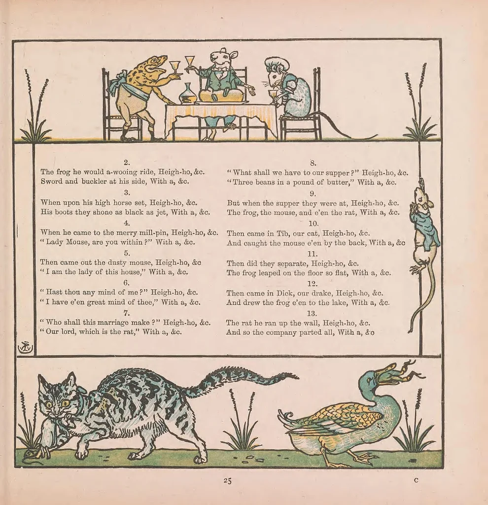 An illustration from The baby's opera : a book of old rhymes, with new dresses, 1900, leaf 29