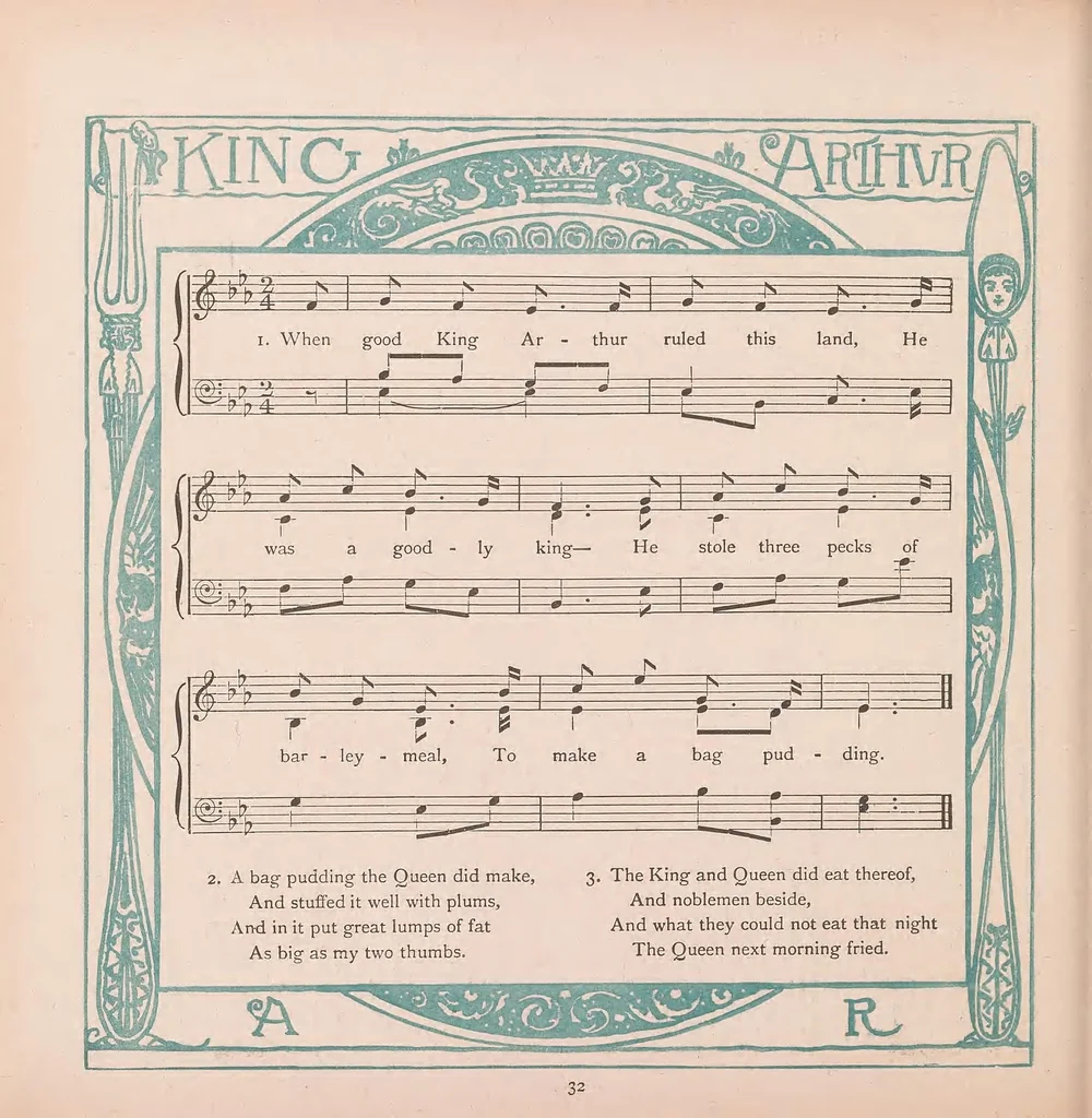 An illustration from The baby's opera : a book of old rhymes, with new dresses, 1900, leaf 36