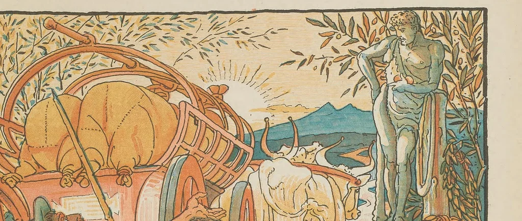 An illustration from The baby's own Aesop : being the fables condensed in rhyme, 1887, leaf 21