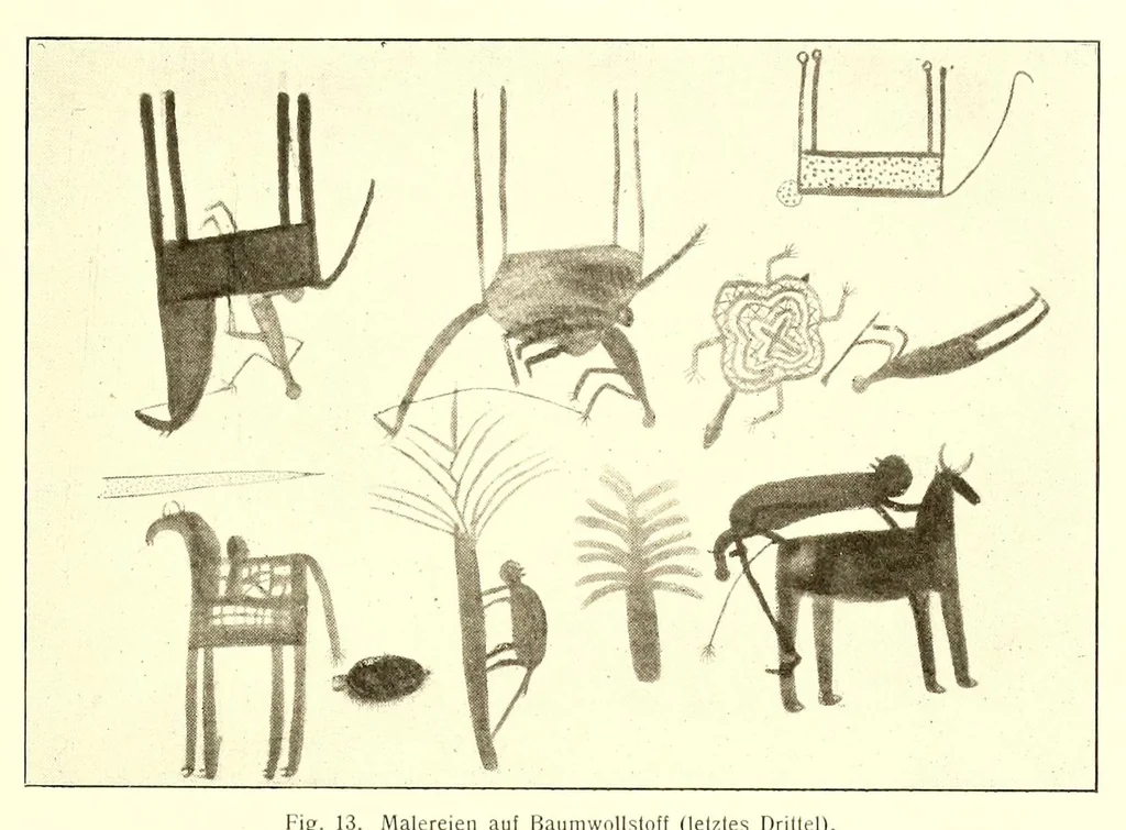 An illustration from Baessler-Archiv, 1910, leaf 77