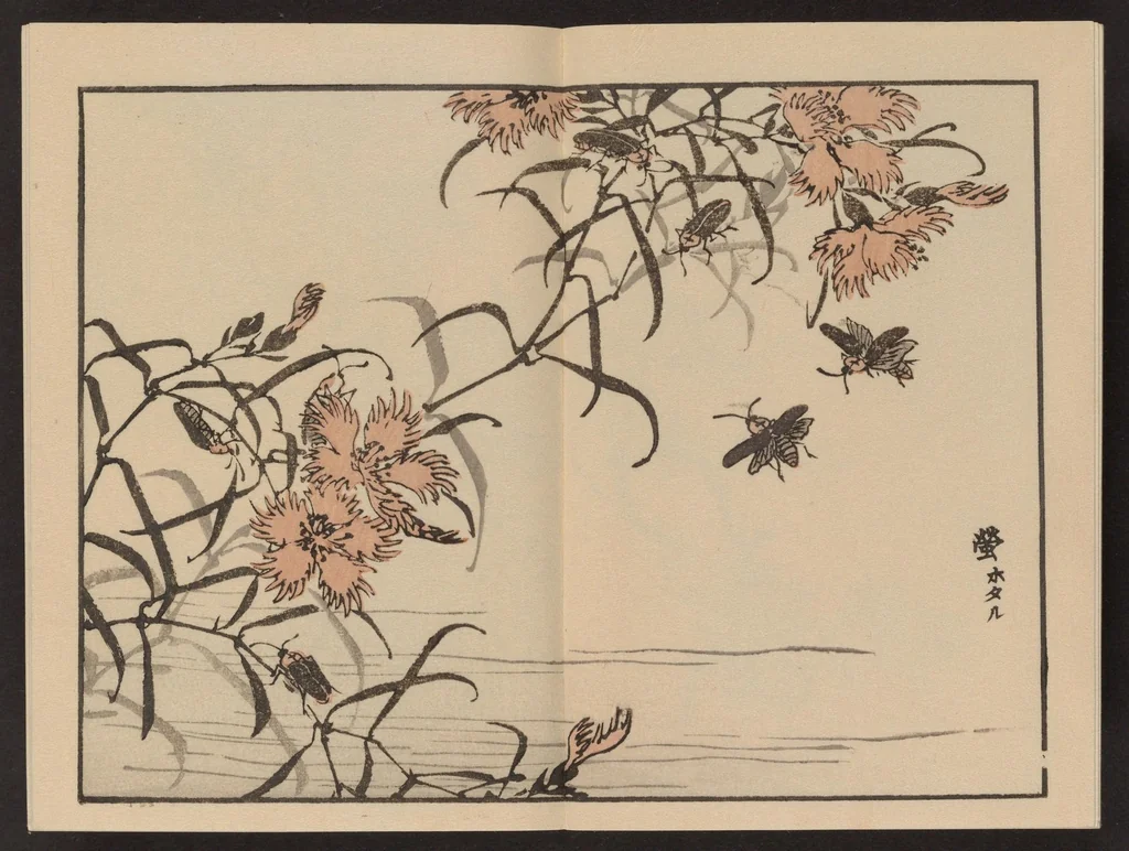 An illustration from Bairei gafu, 1905, leaf 18