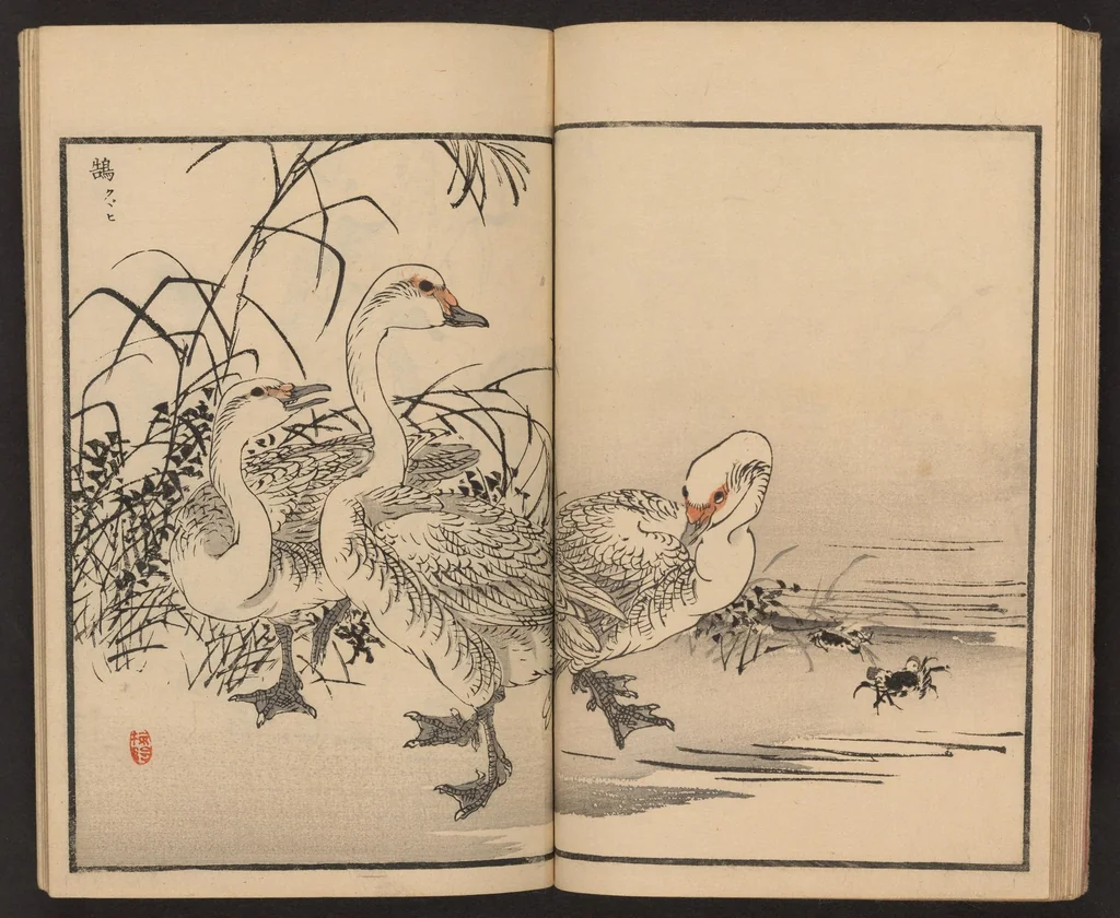 An illustration from Bairei hyakuchō gafu, 1884, leaf 20