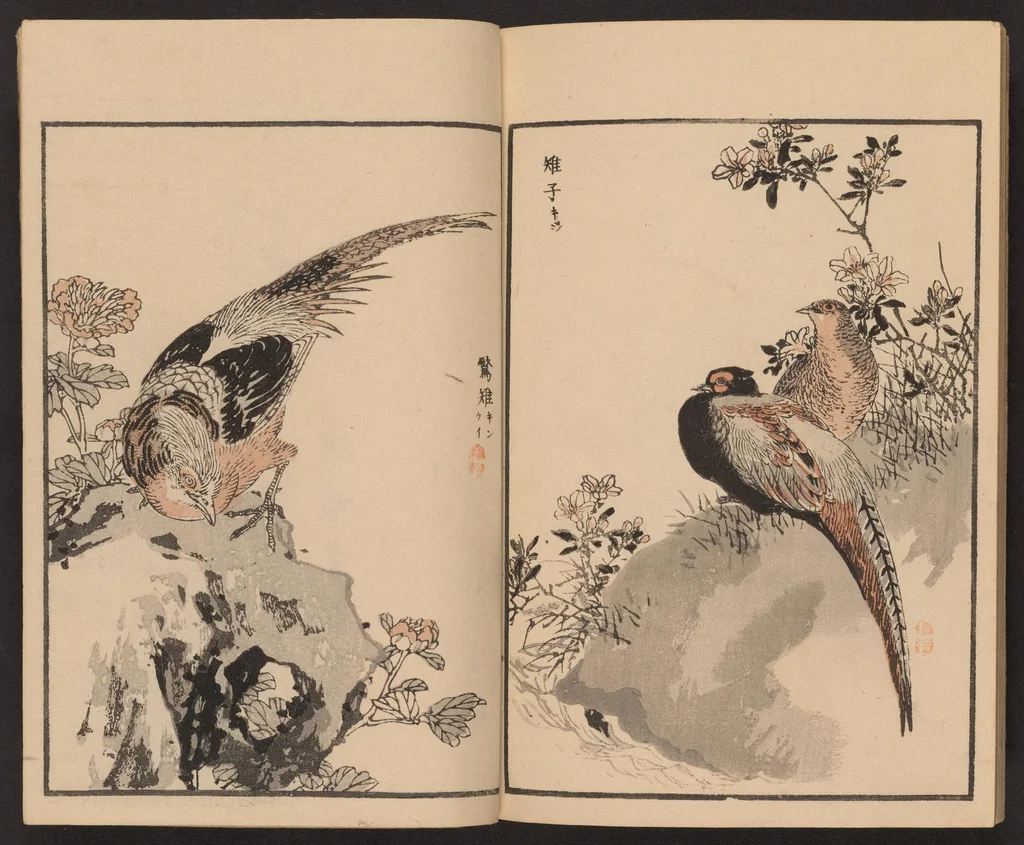 An illustration from Bairei hyakuchō gafu, 1881, leaf 26