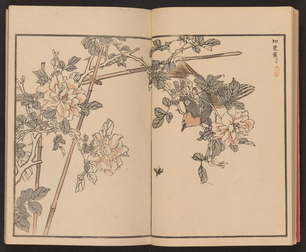 An illustration from Bairei hyakuchō gafu, 1881, leaf 10