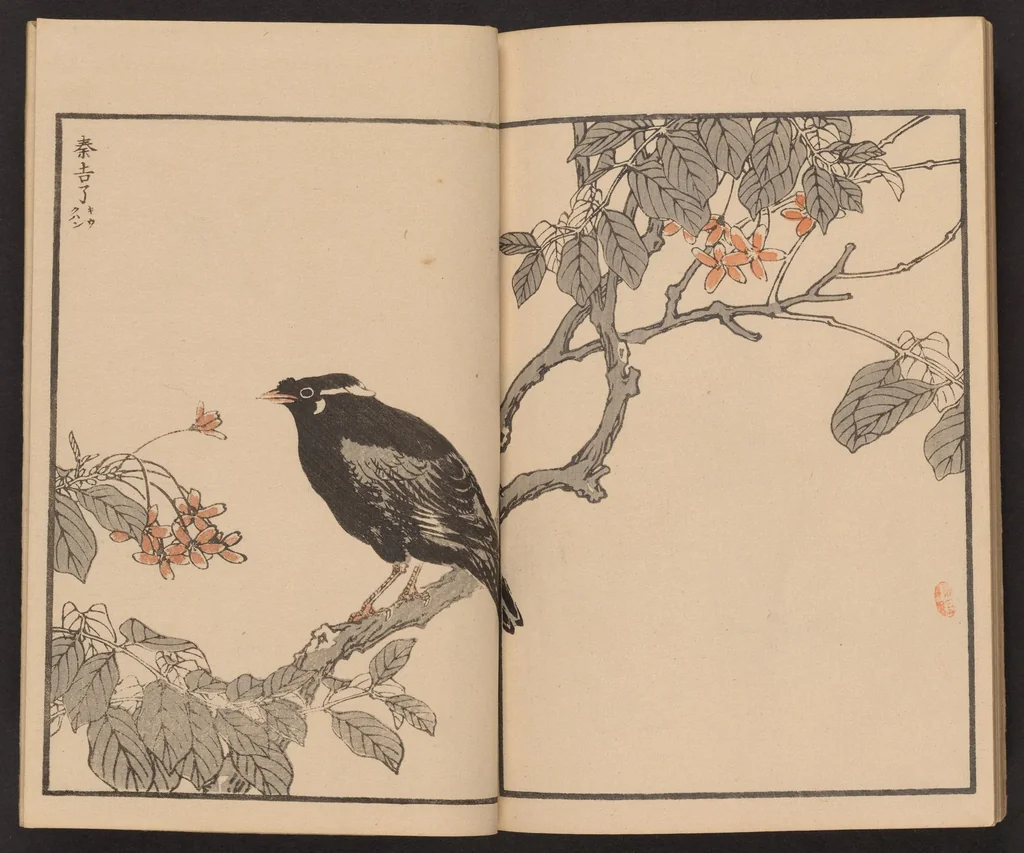 An illustration from Bairei hyakuchō gafu, 1881, leaf 26