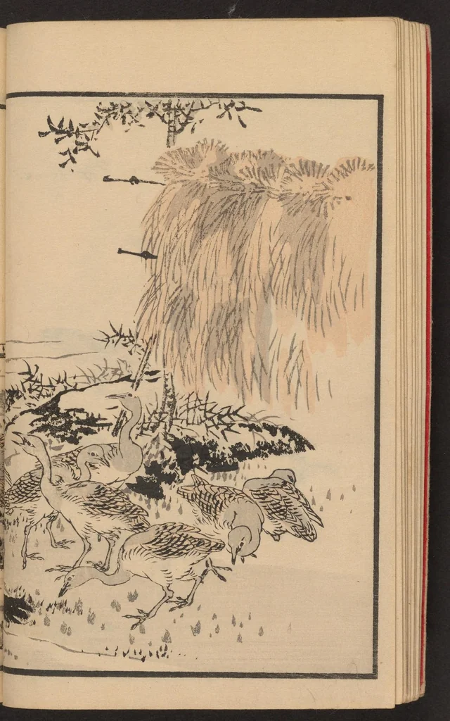 An illustration from Bairei hyakuchō gafu, 1884, leaf 11