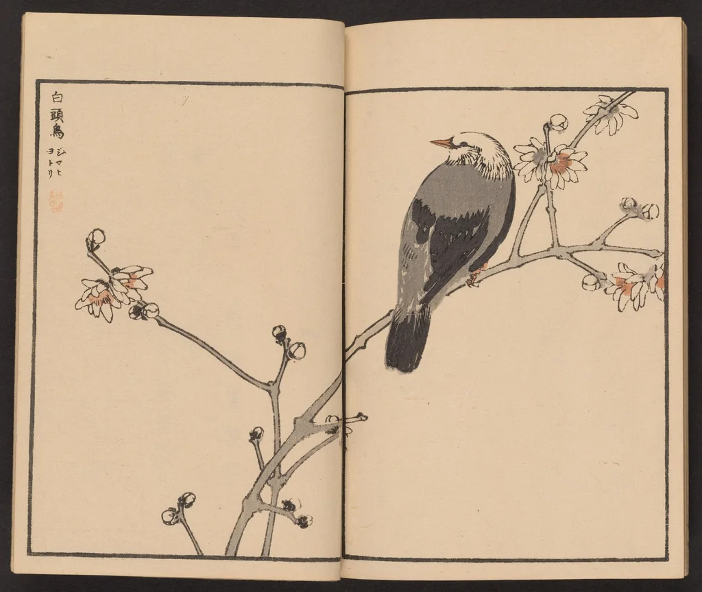 An illustration from Bairei hyakuchō gafu, 1881, leaf 26