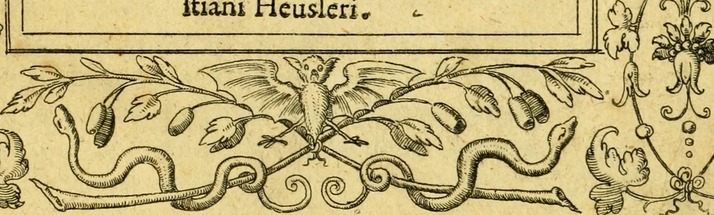 An illustration from Baldi Angeli Abbatii ... De admirabili viperae natura, & de mirificis ejusdem facultatibus liber, 1603, leaf 4