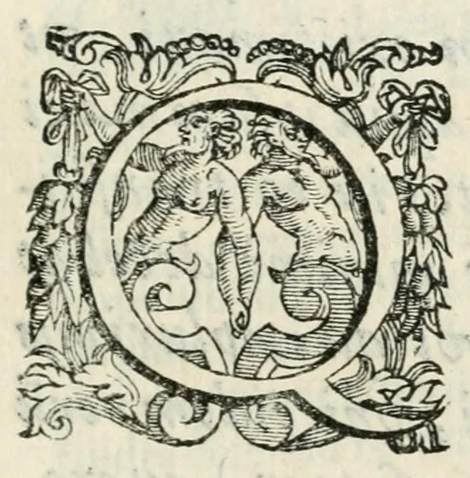 An illustration from Oratio Baldi Catanei i. c. et presb. a Castilione Aretinae diocesis. : habita jn fvnere illustriss. Latini Vrsini, Romae IIII. non. Decembris. M.D.LXXXVII, 1587, leaf 5