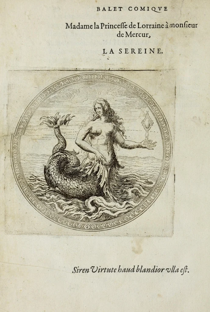 An illustration from Balet comiqve de la royne : faict avx nopces de monsieur le duc de Ioyeuse & madamoyselle de Vaudemont sa soeur, 1582, leaf 150