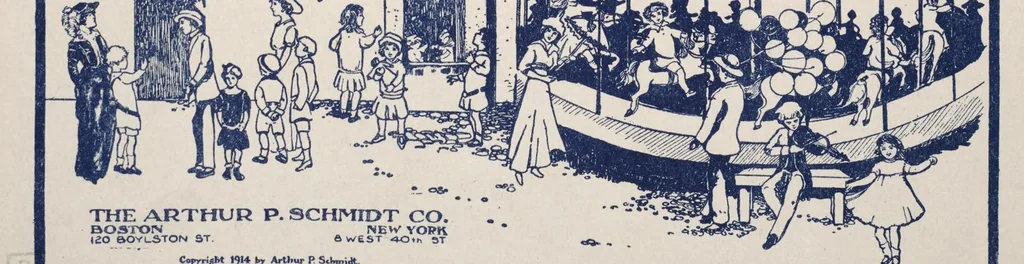 An illustration from The balloon, 1914, leaf 1