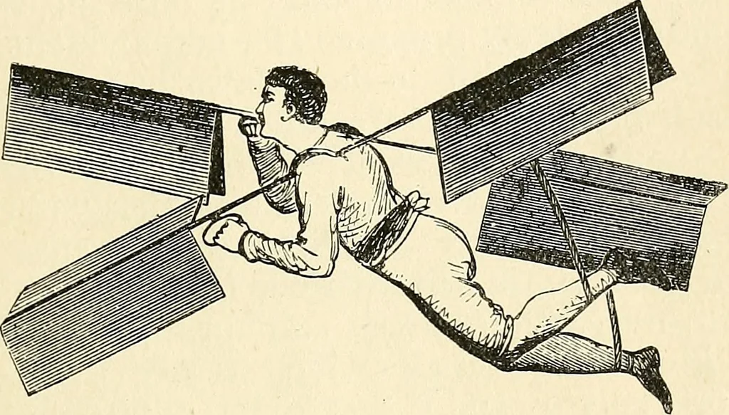 An illustration from Balloons, airships and flying machines;, 1905, leaf 12