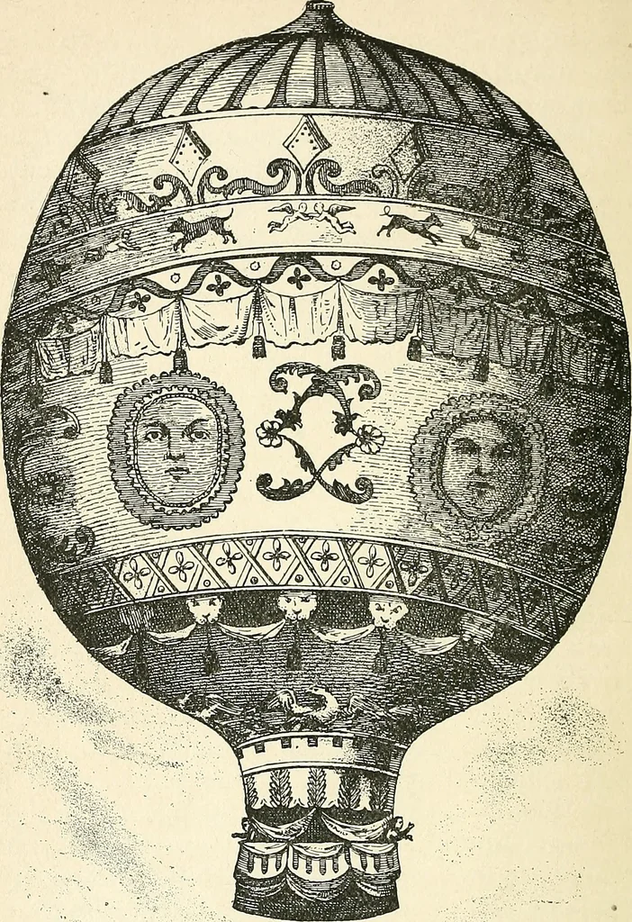 An illustration from Balloons, airships and flying machines;, 1905, leaf 17