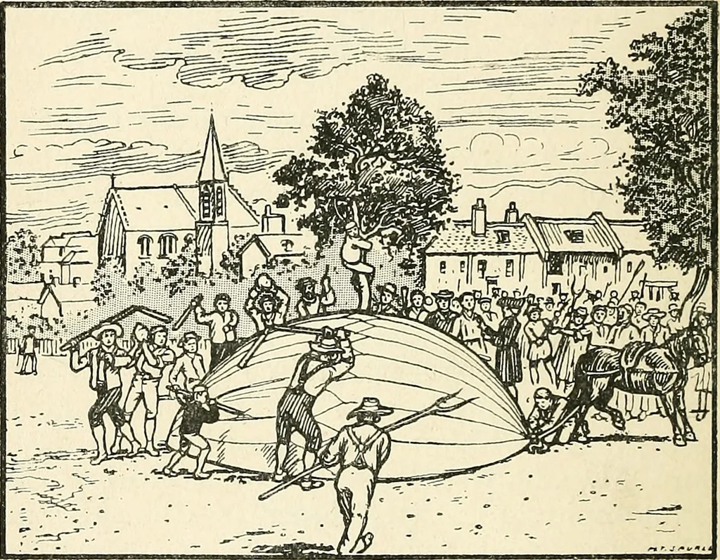 An illustration from Balloons, airships and flying machines;, 1905, leaf 25