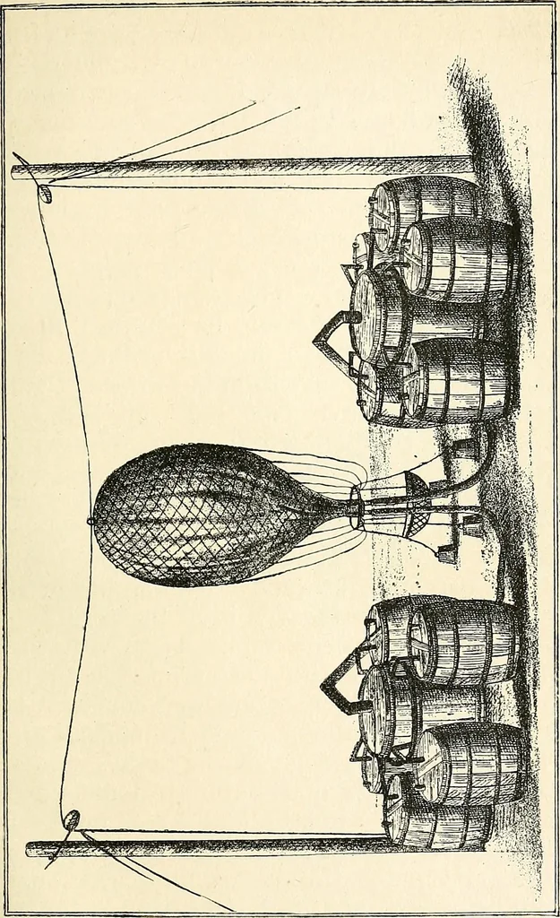 An illustration from Balloons, airships and flying machines;, 1905, leaf 30