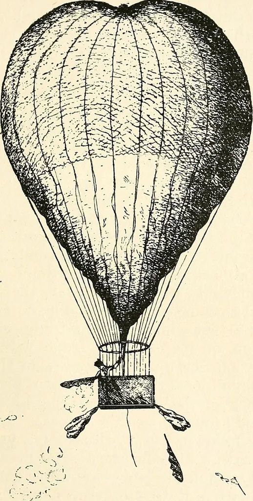 An illustration from Balloons, airships and flying machines;, 1905, leaf 34