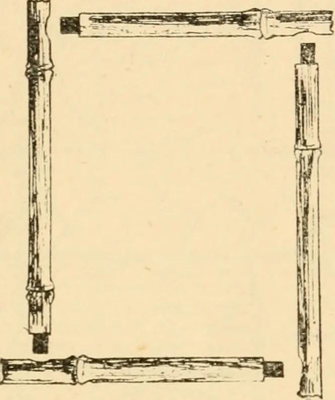 An illustration from Bamboo work; comprising the construction of furniture, household fitments, and other articles in bamboo, 1901, leaf 118