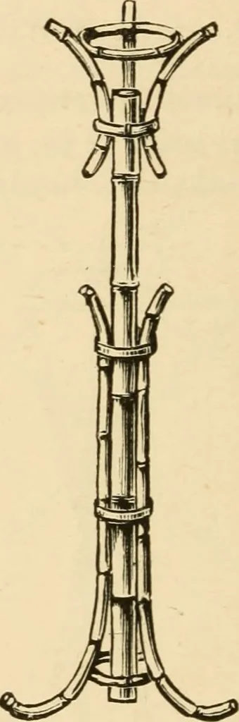 An illustration from Bamboo work; comprising the construction of furniture, household fitments, and other articles in bamboo, 1901, leaf 135