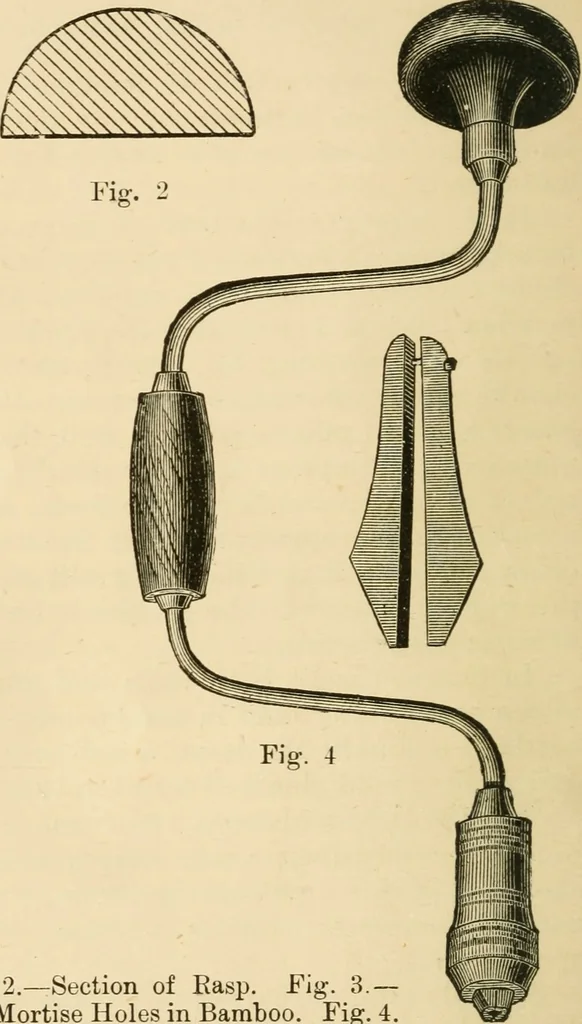 An illustration from Bamboo work; comprising the construction of furniture, household fitments, and other articles in bamboo, 1901, leaf 21