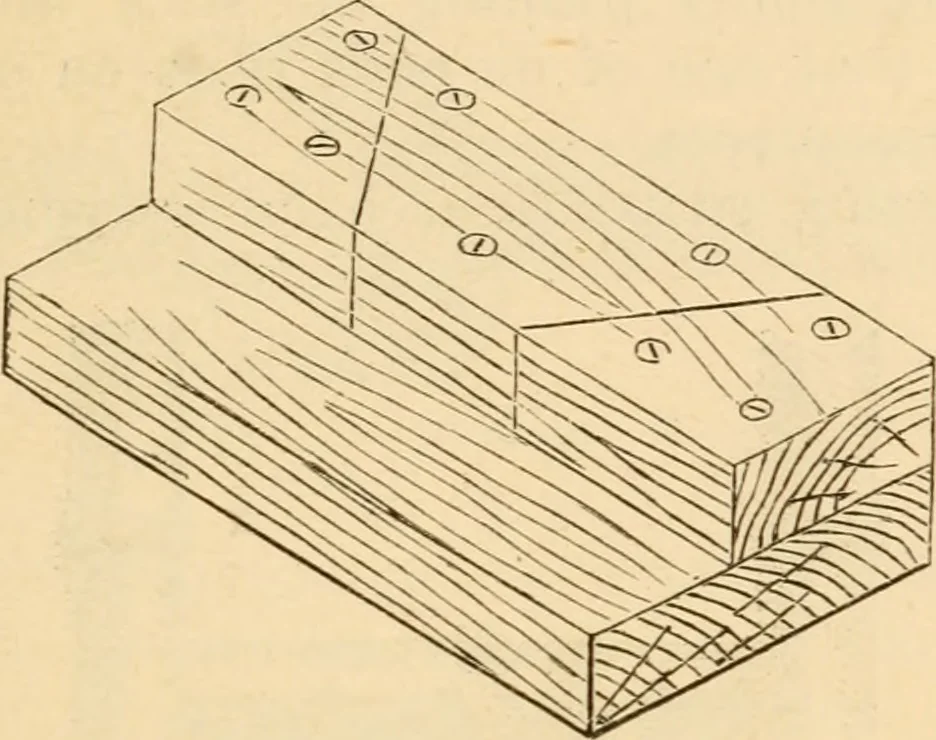 An illustration from Bamboo work; comprising the construction of furniture, household fitments, and other articles in bamboo, 1901, leaf 24
