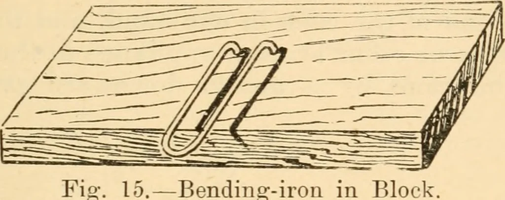 An illustration from Bamboo work; comprising the construction of furniture, household fitments, and other articles in bamboo, 1901, leaf 28