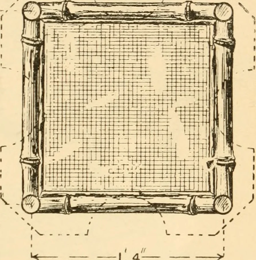 An illustration from Bamboo work; comprising the construction of furniture, household fitments, and other articles in bamboo, 1901, leaf 50