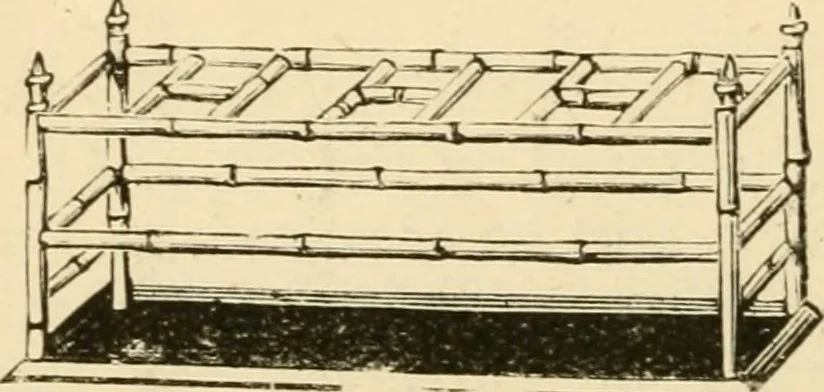 An illustration from Bamboo work; comprising the construction of furniture, household fitments, and other articles in bamboo, 1901, leaf 85