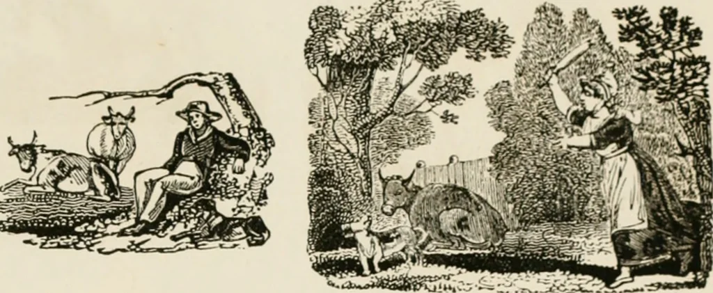 An illustration from Banbury chap books and nursery toy book literature [of the XVIII and early XIX centuries], 1890, leaf 128