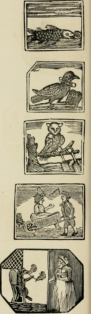 An illustration from Banbury chap books and nursery toy book literature [of the XVIII and early XIX centuries], 1890, leaf 35