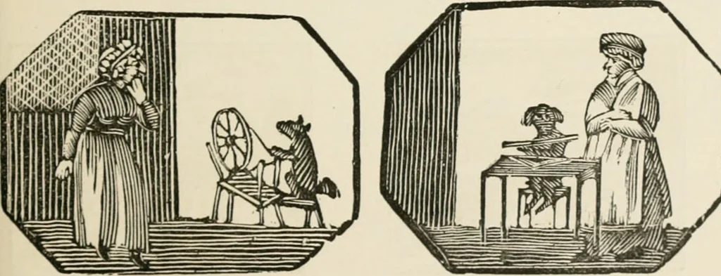 An illustration from Banbury chap books and nursery toy book literature [of the XVIII and early XIX centuries], 1890, leaf 36