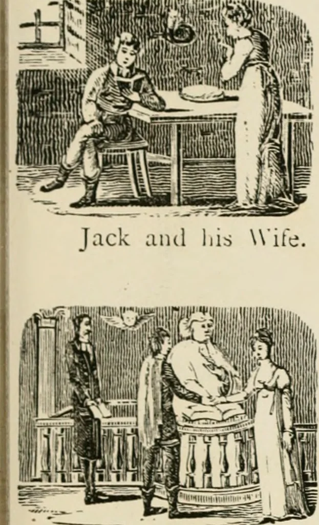 An illustration from Banbury chap books and nursery toy book literature [of the XVIII and early XIX centuries], 1890, leaf 56