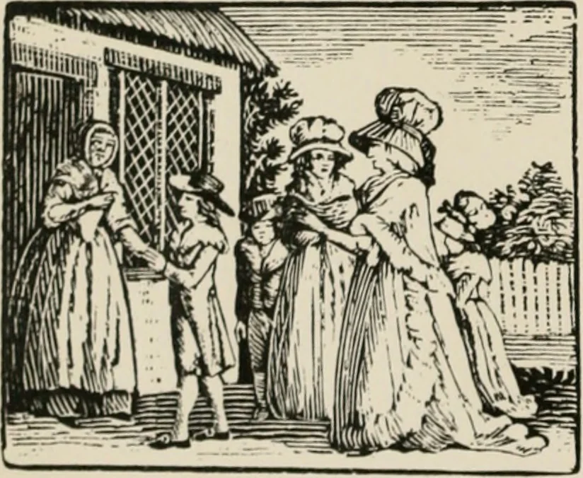 An illustration from Banbury chap books and nursery toy book literature [of the XVIII and early XIX centuries], 1890, leaf 7