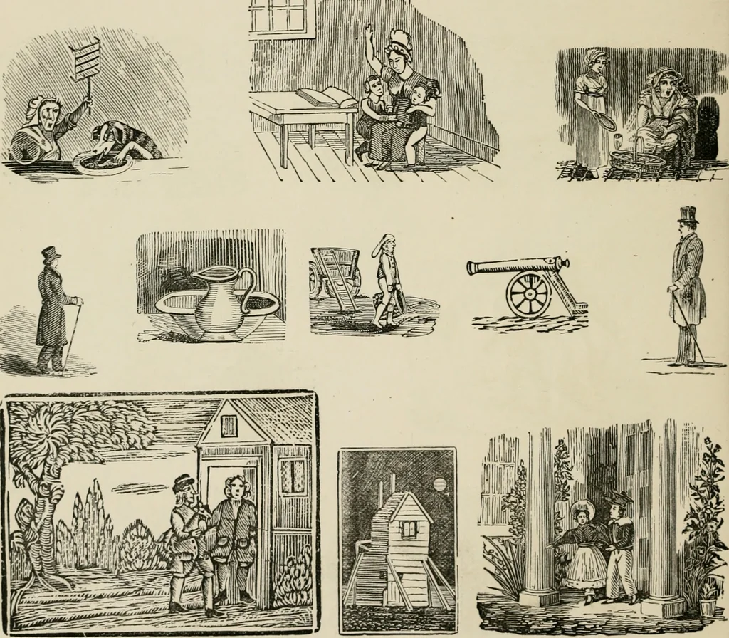 An illustration from Banbury chap books and nursery toy book literature [of the XVIII and early XIX centuries], 1890, leaf 71