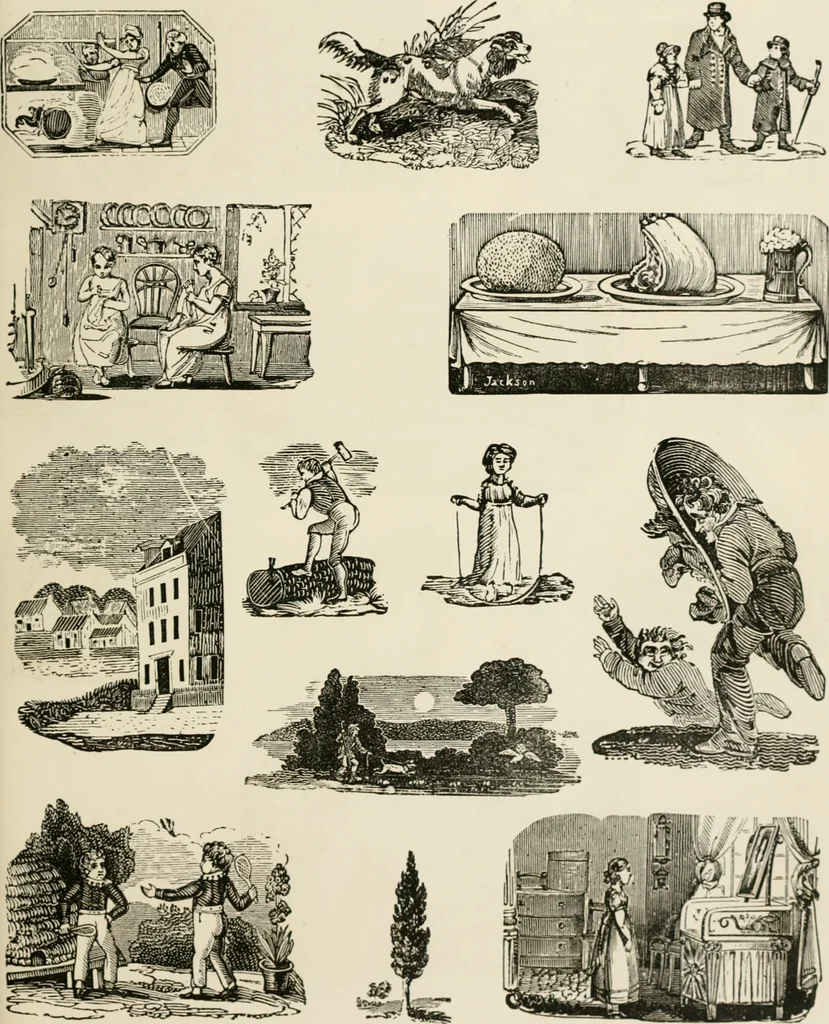 An illustration from Banbury chap books and nursery toy book literature [of the XVIII and early XIX centuries], 1890, leaf 82