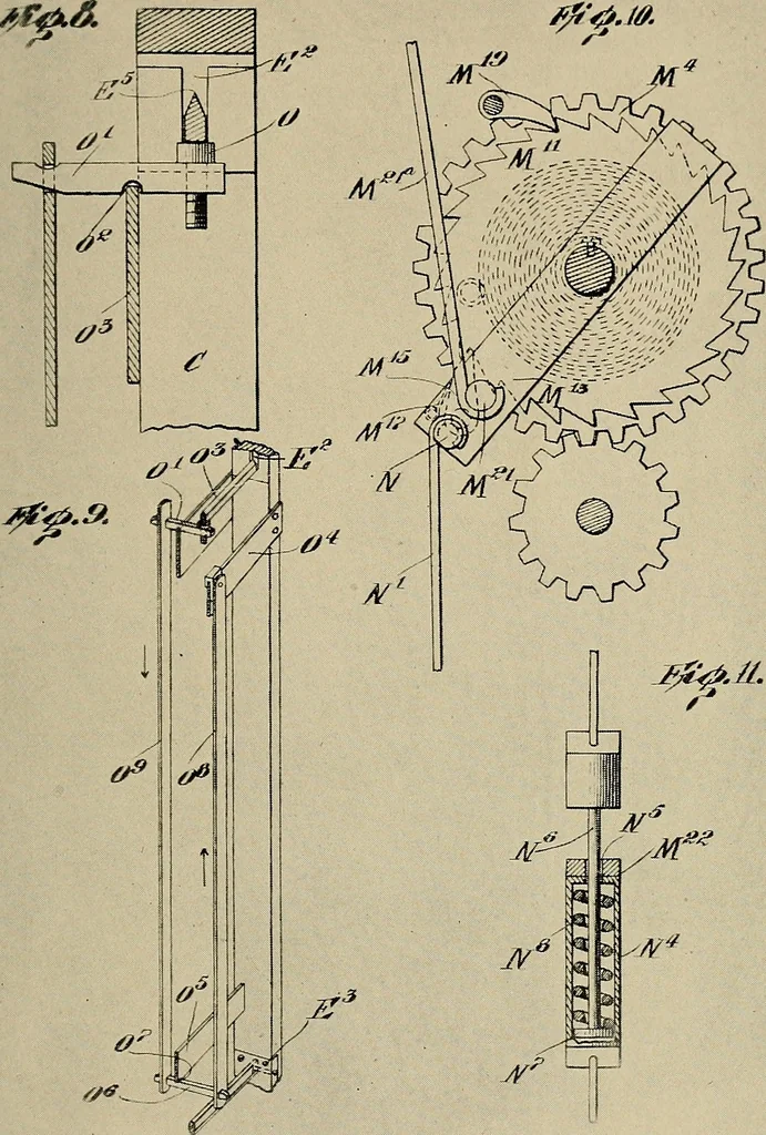 An illustration from Bangerter's inventions; his marvelous time clock, 1911, leaf 52