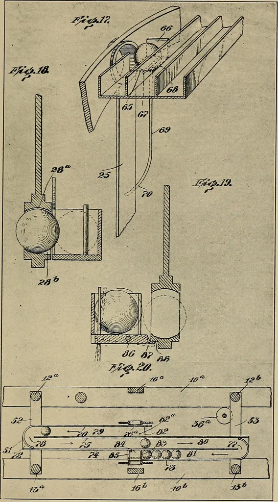 An illustration from Bangerter's inventions; his marvelous time clock, 1911, leaf 70