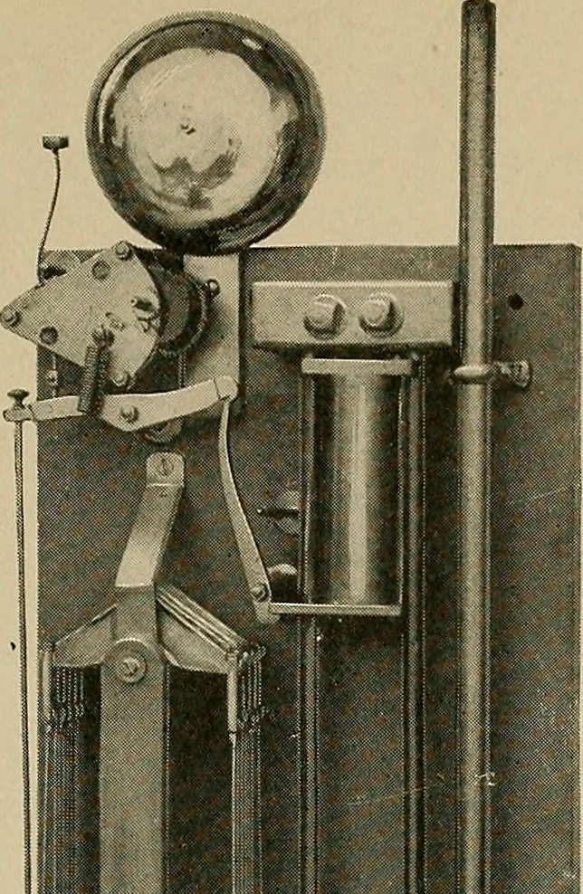 An illustration from Bangerter's inventions; his marvelous time clock, 1911, leaf 80
