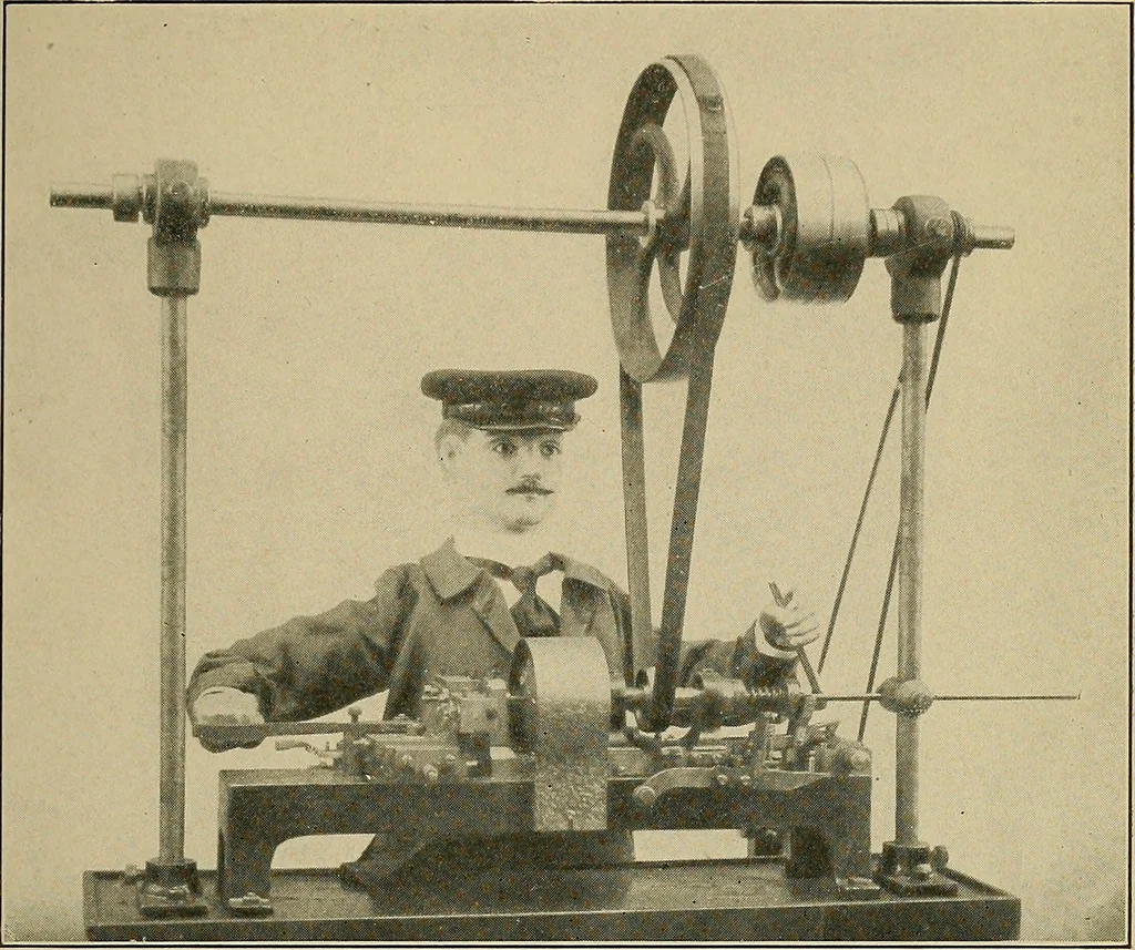 An illustration from Bangerter's inventions; his marvelous time clock, 1911, leaf 92
