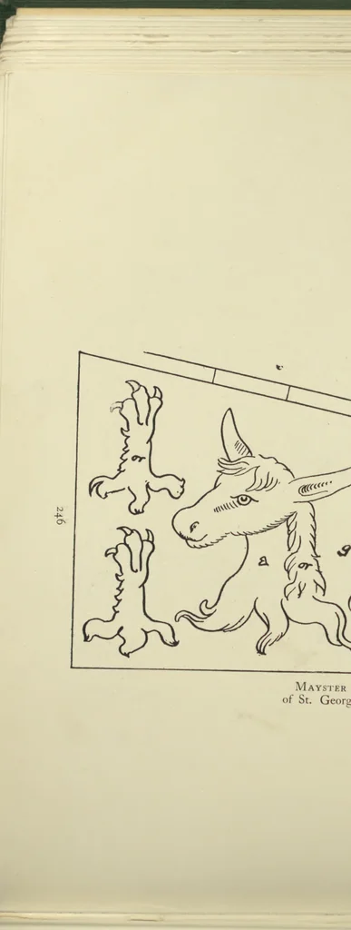 An illustration from Banners, standards, and badges, from a Tudor manuscript in the College of Arms, 1904, leaf 263
