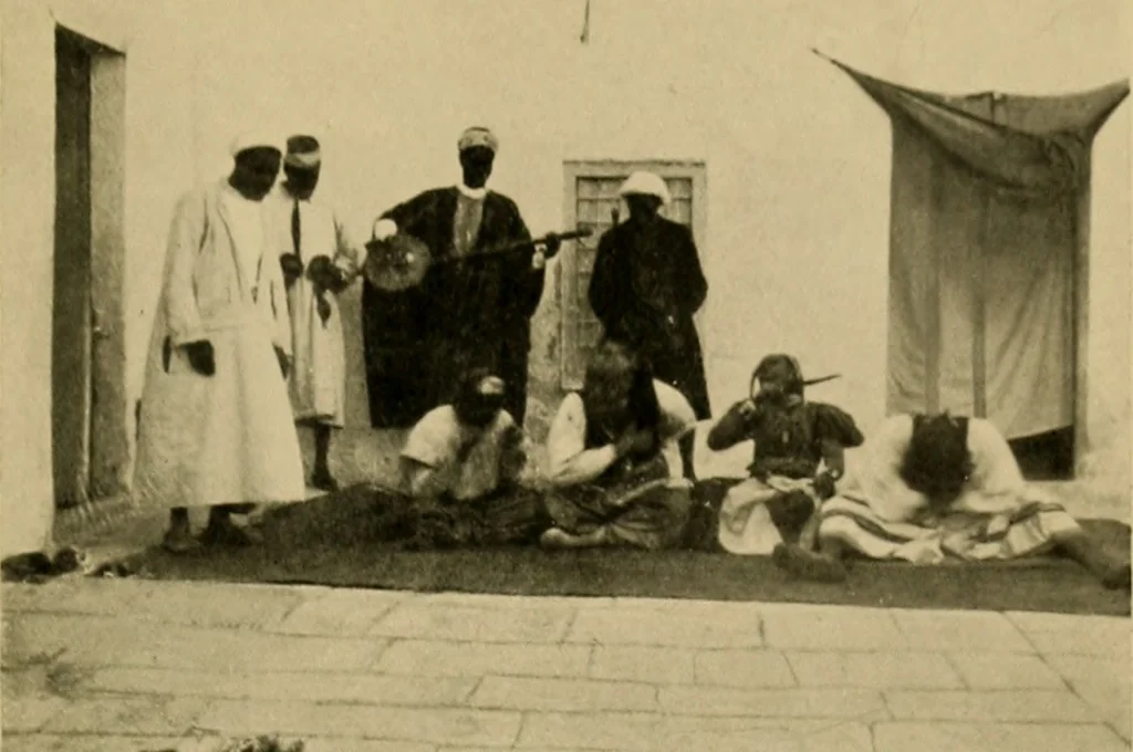 An illustration from The ban of the Bori; demons and demon-dancing in West and North Africa, 1914, leaf 364