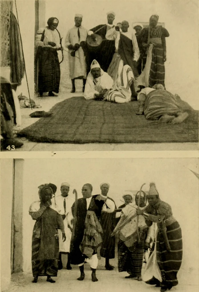 An illustration from The ban of the Bori; demons and demon-dancing in West and North Africa, 1914, leaf 384