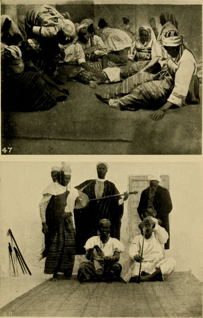 An illustration from The ban of the Bori; demons and demon-dancing in West and North Africa, 1914, leaf 396