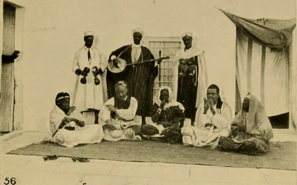 An illustration from The ban of the Bori; demons and demon-dancing in West and North Africa, 1914, leaf 446