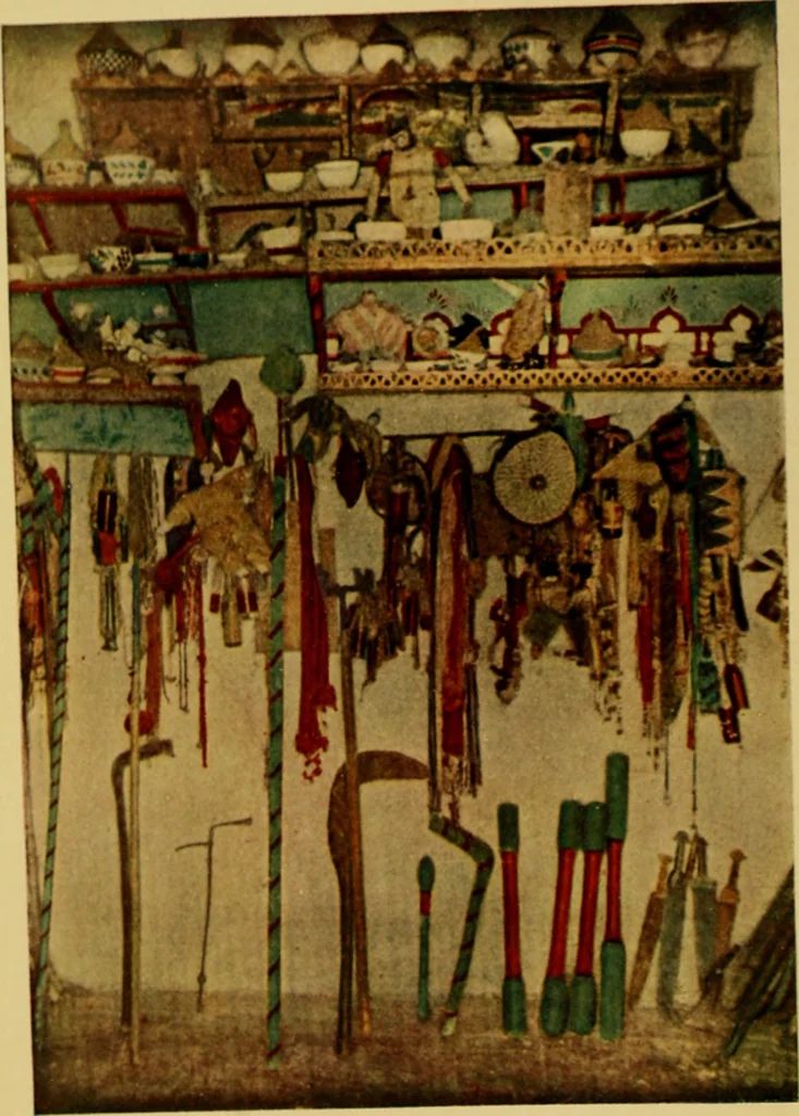 An illustration from The ban of the Bori; demons and demon-dancing in West and North Africa, 1914, leaf 7