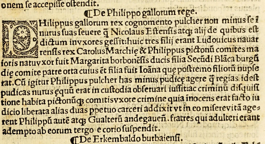 An illustration from Baptiste Fulgosi de dictis factisq[ue] memorabilibus collectanea, 1518, leaf 343